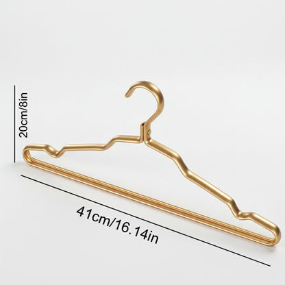 Cintre pour étendoir à linge aluminium doré