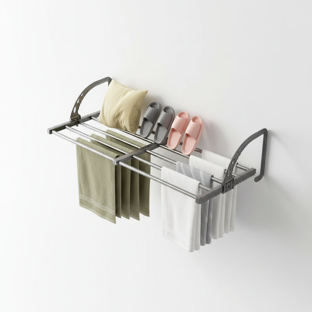 Étendoir à linge pour radiateur extensible pliable