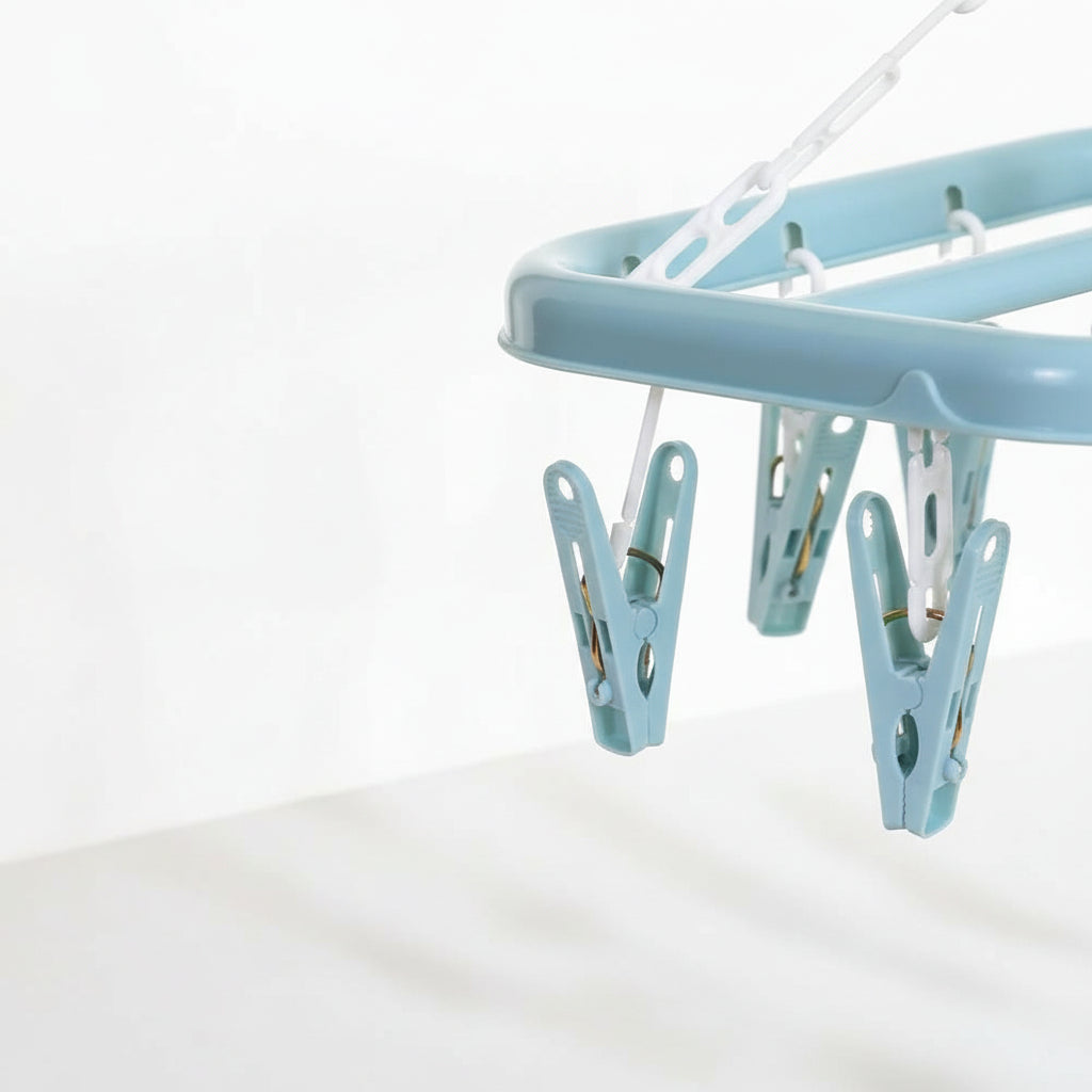 Petit étendoir à linge multi pinces 32 clips
