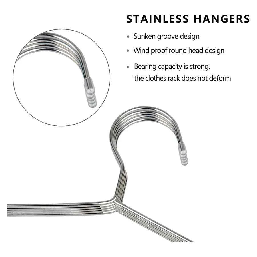 Cintre pour étendoir à linge inox robuste