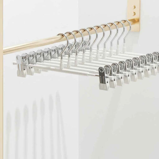 Cintre pour étendoir à linge inox à pinces ajustables