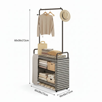 Étendoir à linge pliable avec armoire intégrée