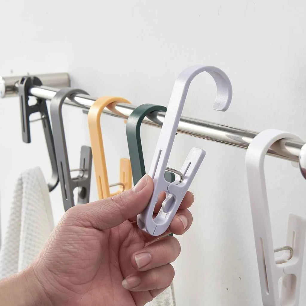 Cintre pour étendoir à linge s avec clip multifonction