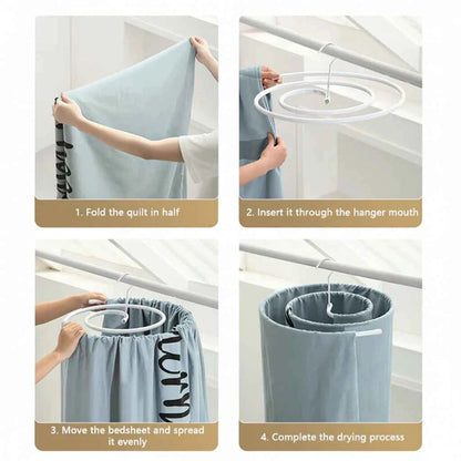 Cintre pour étendoir à linge spirale pliable