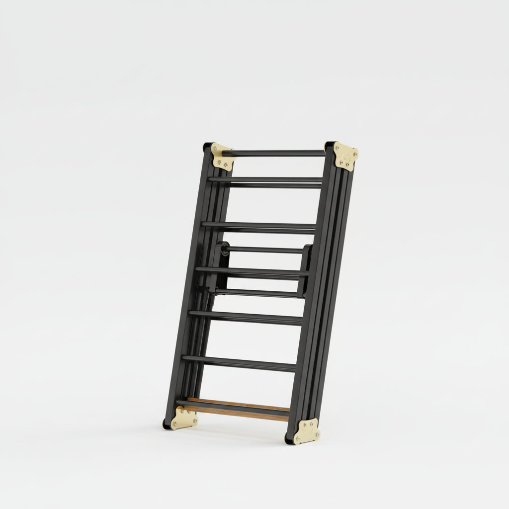 Étendoir à linge pliable en acier carbone mobile