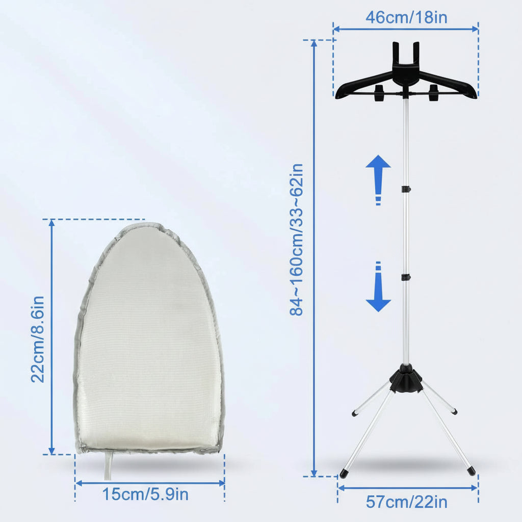 Cintre pour étendoir à linge pour défroisseur pliable