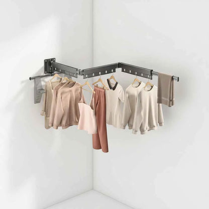 Étendoir à linge mural rabattable aluminium pliable