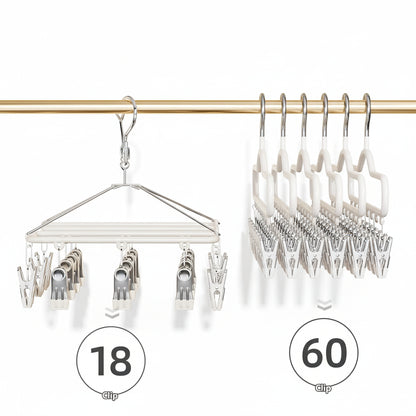 Cintre pour étendoir à linge avec pinces multiples