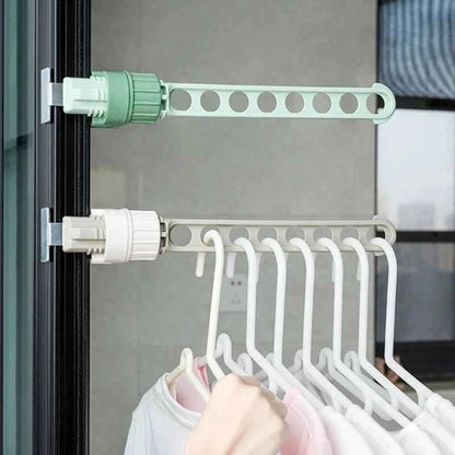 Étendoir à linge pour balcon fenêtre portable