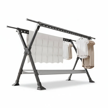 Étendoir à linge pliable inox extensible