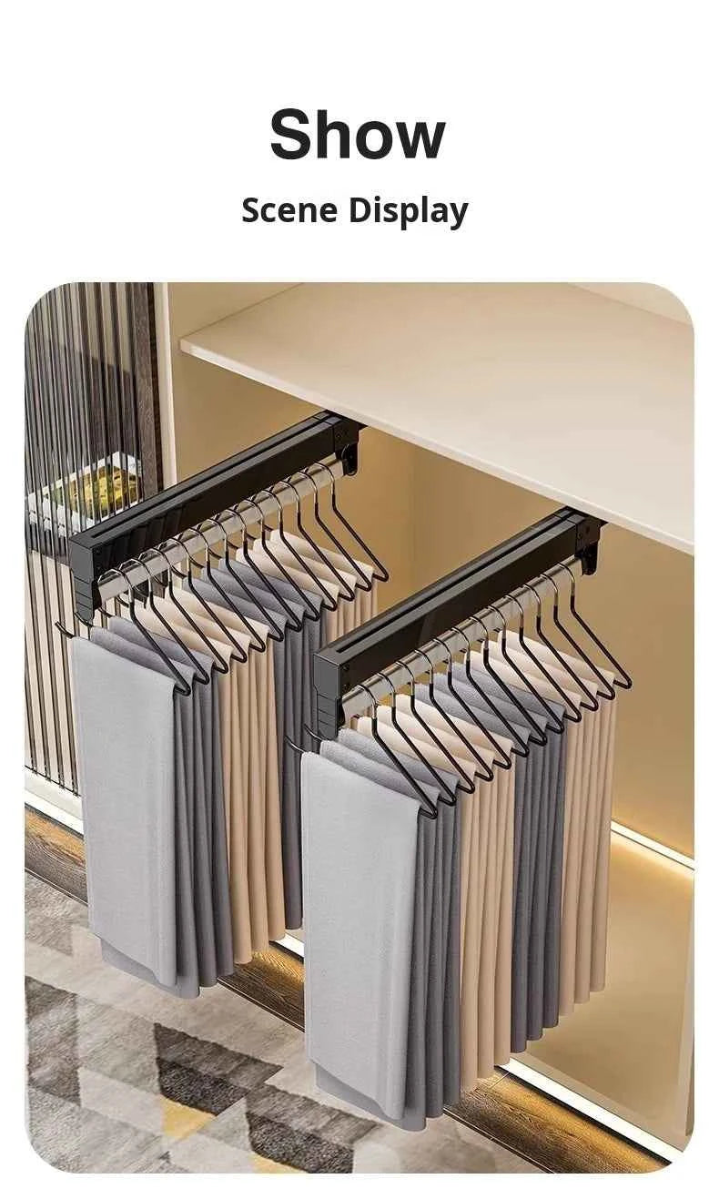 Cintre pour étendoir à linge extensible tiroir