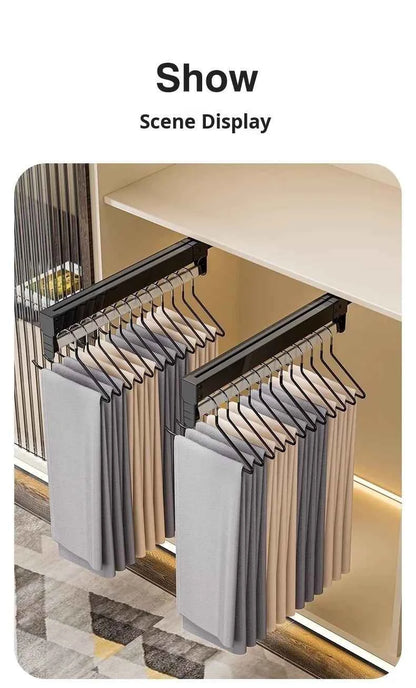 Cintre pour étendoir à linge extensible tiroir