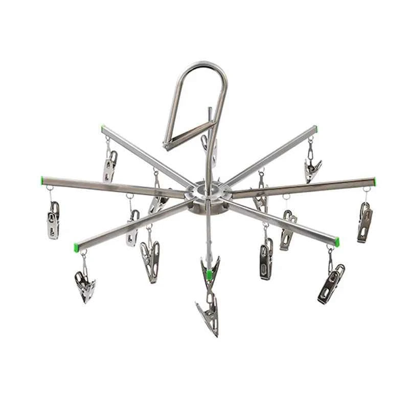 Petit étendoir à linge inox pliable