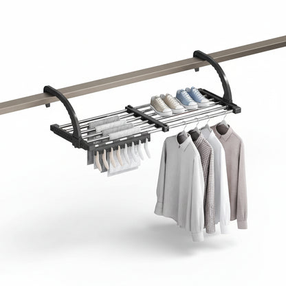Étendoir à linge pour radiateur extensible pliable