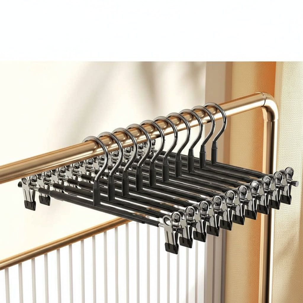 Cintre pour étendoir à linge pour pantalons inox