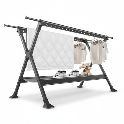 Étendoir à linge pliable inox extensible