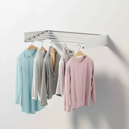 Étendoir à linge mural rabattable en aluminium