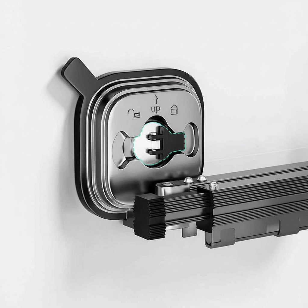 Étendoir à linge mural rabattable en aluminium