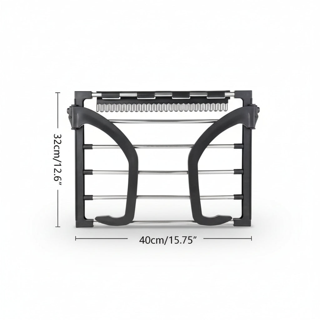 Étendoir à linge pour balcon pliable inox