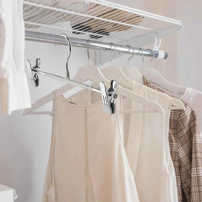 Cintre pour étendoir à linge inox à pinces ajustables