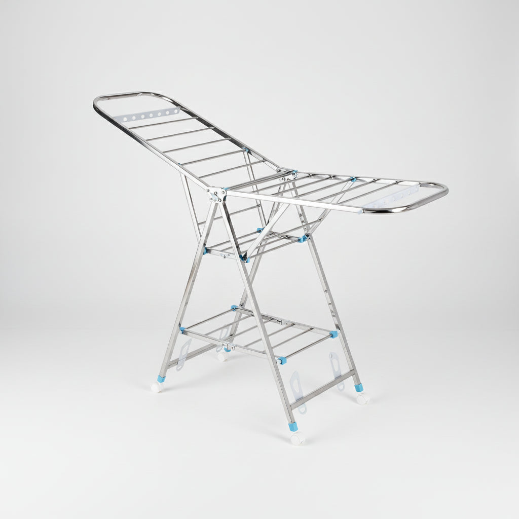 Étendoir à linge pliable inox intérieur extérieur