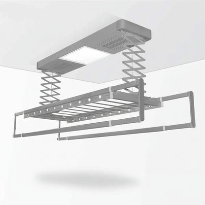 Étendoir à linge plafond télécommandé lumineux