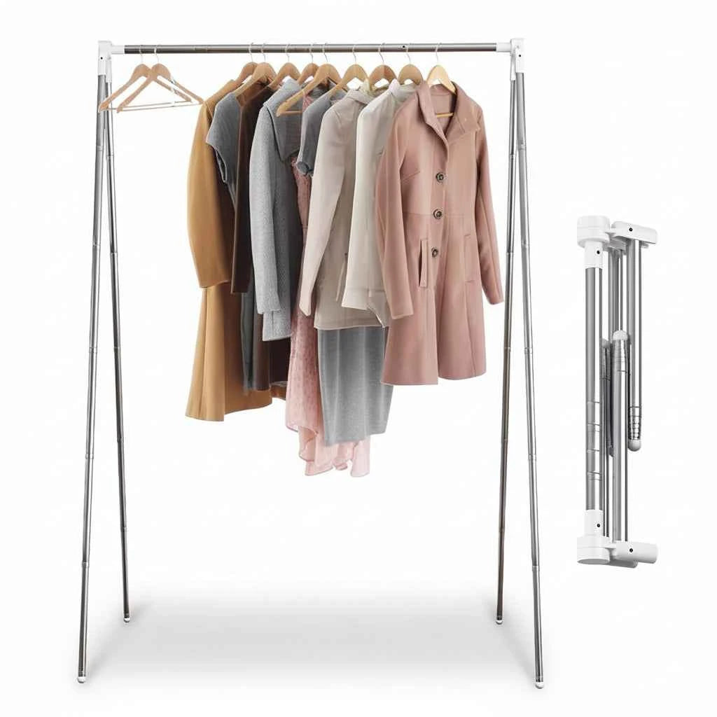 Étendoir à linge pliable inox voyage