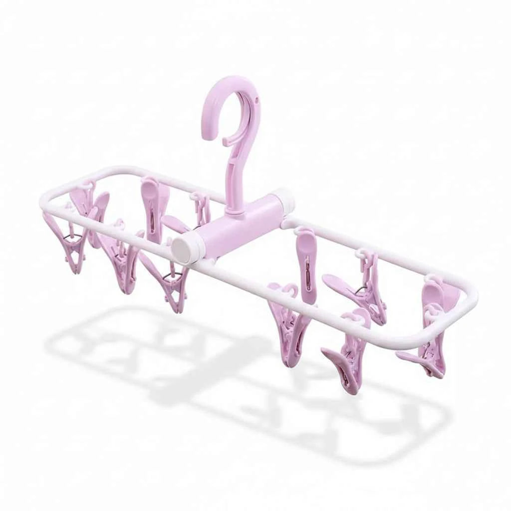 Petit étendoir à linge pour chaussettes pliable