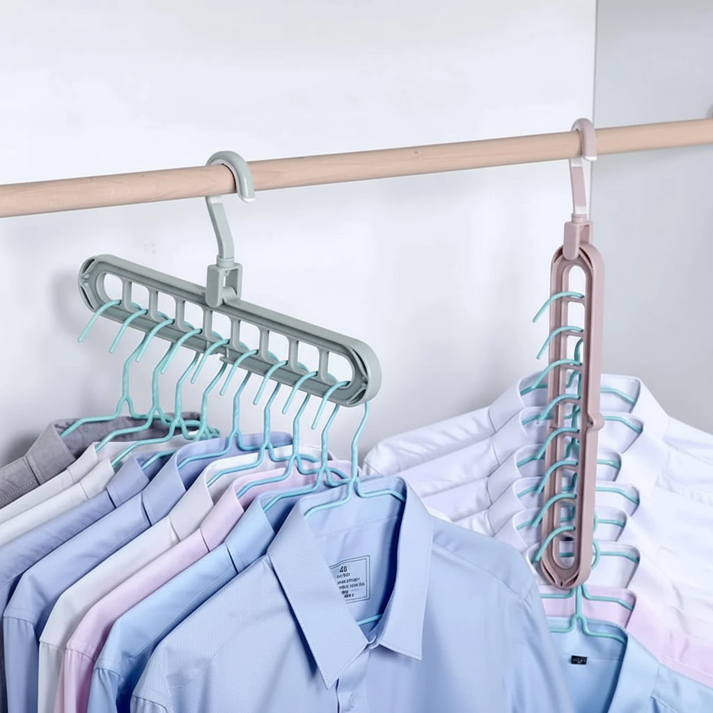 Cintre pour étendoir à linge 9 trous rotatif