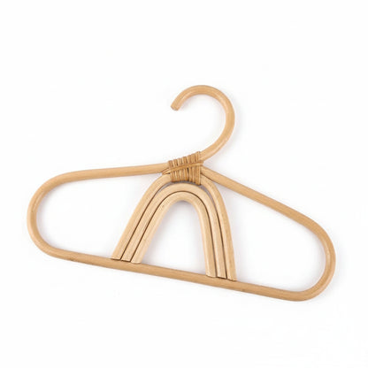 Cintre pour étendoir à linge en rotin naturel