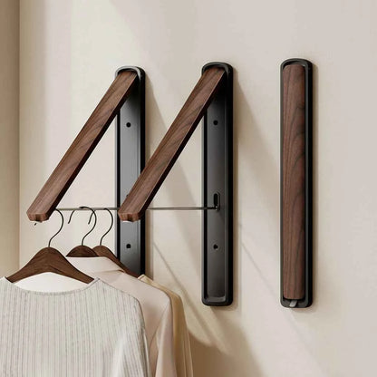 Étendoir à linge mural rétractable en aluminium pliable