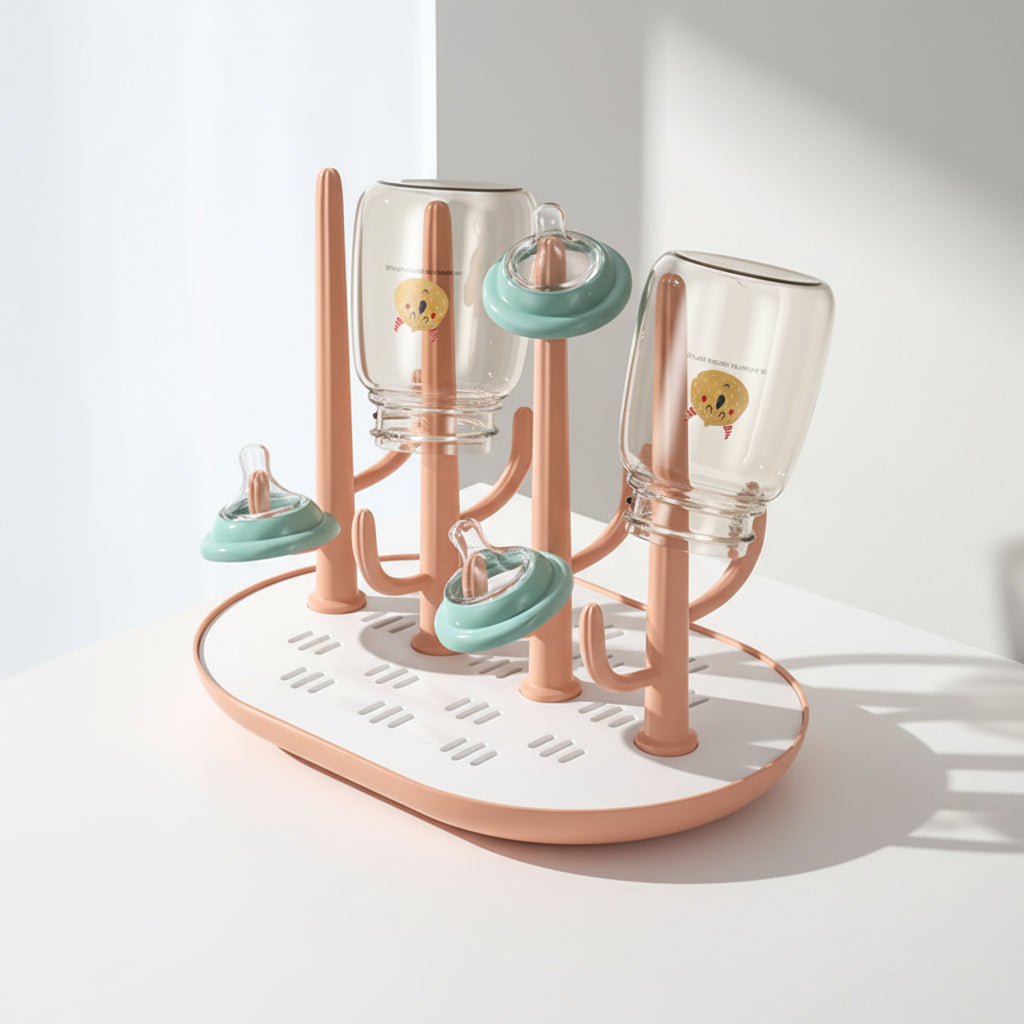 Cintre pour étendoir à linge pour biberons démontable