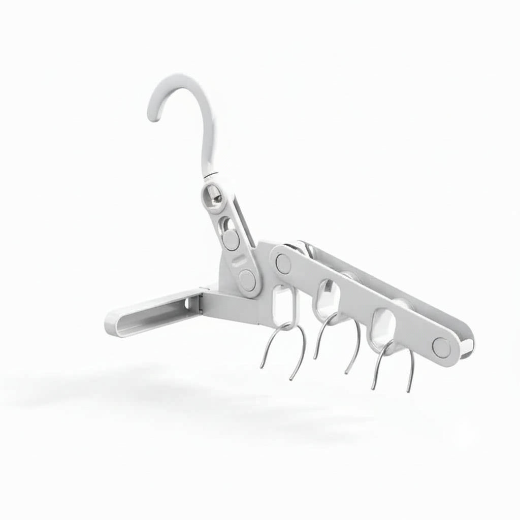 Cintre pour étendoir à linge pliable 5 trous