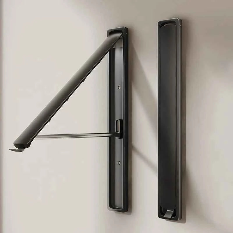 Étendoir à linge mural rétractable en aluminium pliable