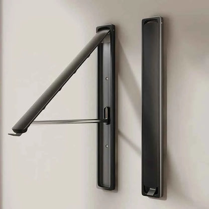 Étendoir à linge mural rétractable en aluminium pliable