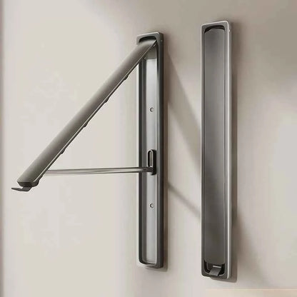 Étendoir à linge mural rétractable en aluminium pliable