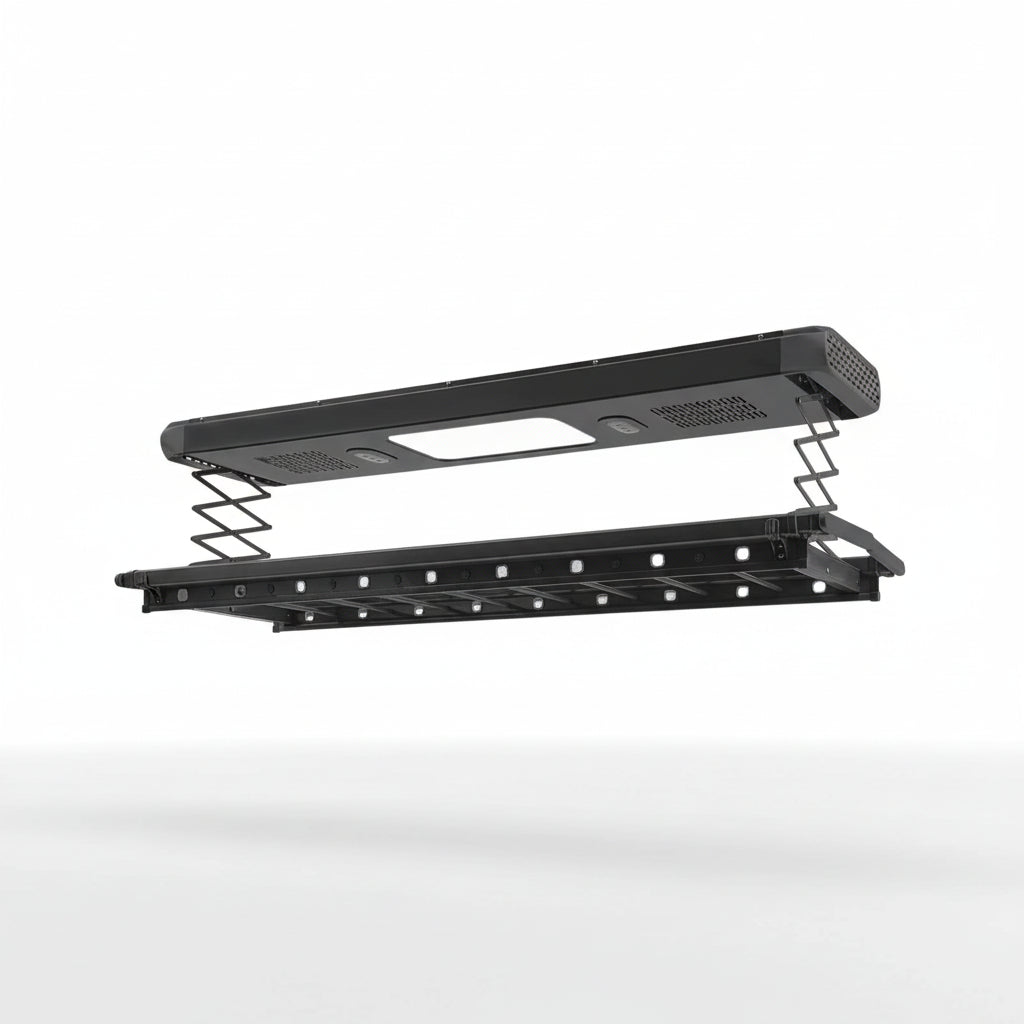 Étendoir à linge plafond électrique avec télécommande