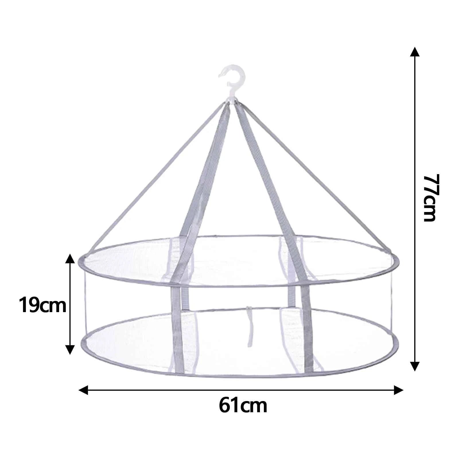 Petit étendoir à linge pliant en filet empilable