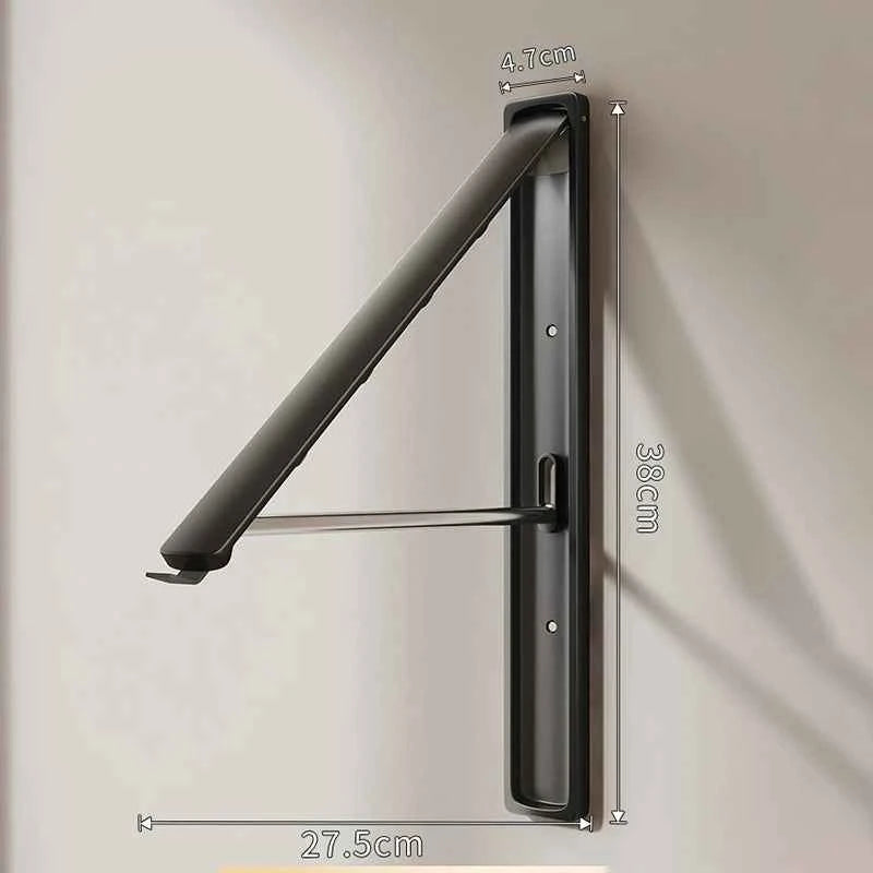Étendoir à linge mural rétractable en aluminium pliable