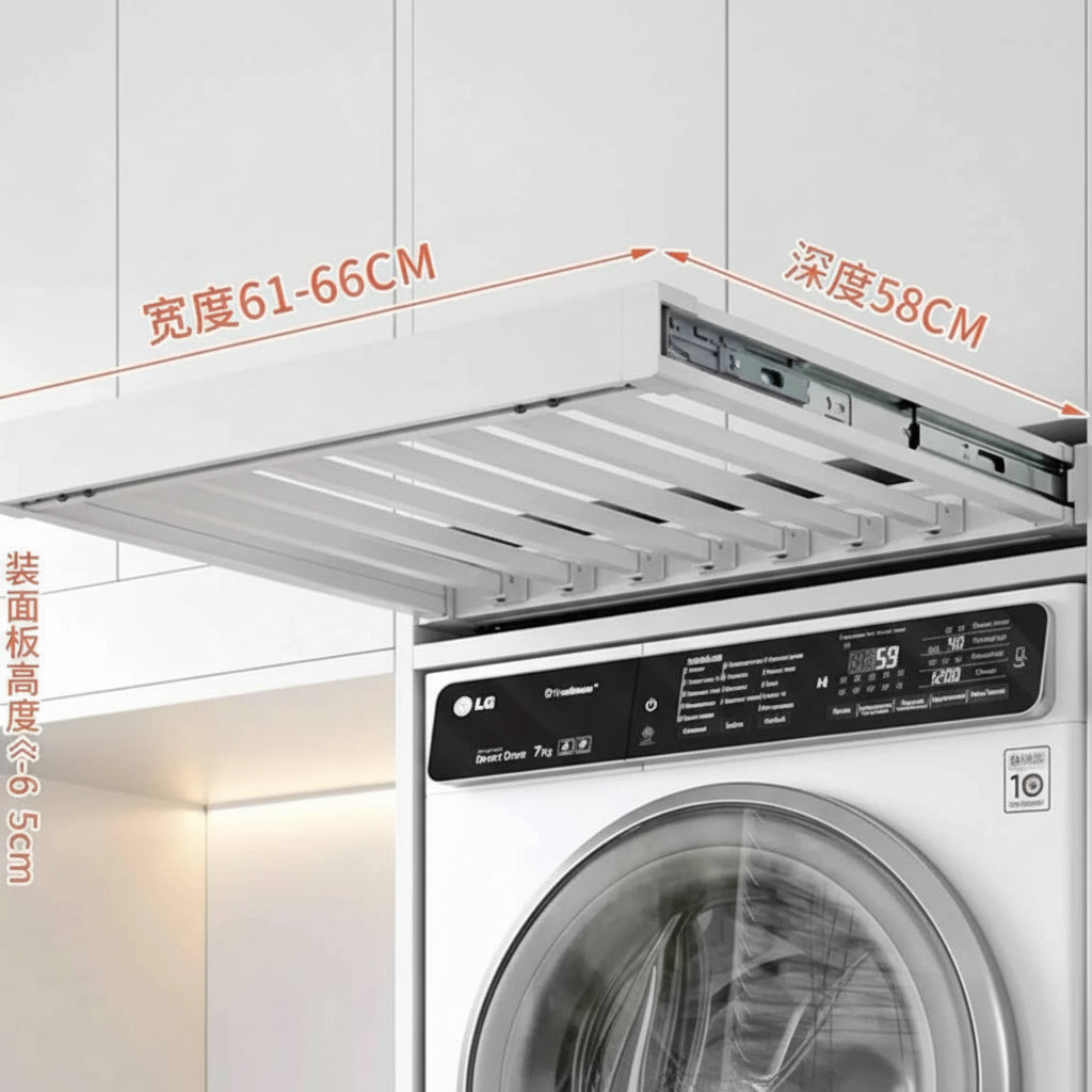 Étendoir à linge extensible armoire intégrée