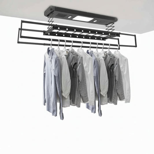 Étendoir à linge plafond électrique avec télécommande