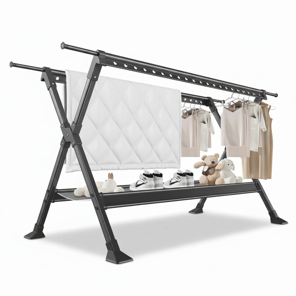 Étendoir à linge pliable inox extensible