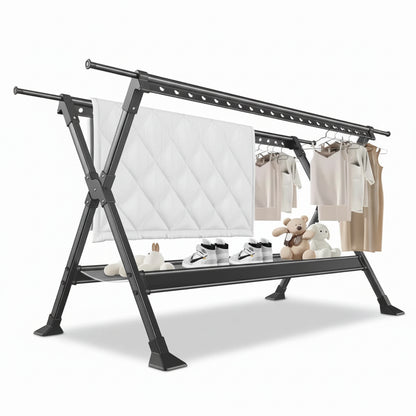 Étendoir à linge pliable inox extensible