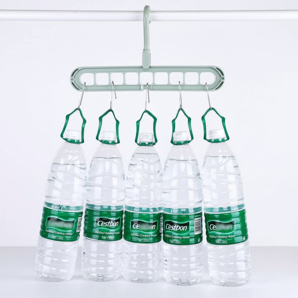 Cintre pour étendoir à linge multifonction 9 trous