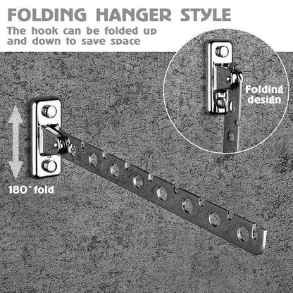 Cintre pour étendoir à linge mural pliable inox