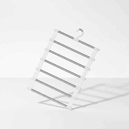 Cintre pour étendoir à linge pliable inox multi-niveaux