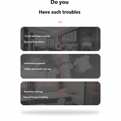 Étendoir à linge chauffant portable pliable