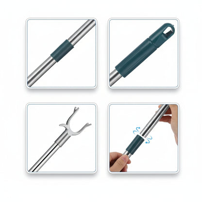 Poteau pour étendoir à linge télescopique inox