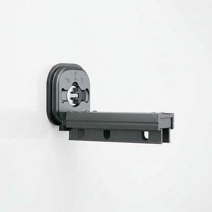 Étendoir à linge mural rétractable aluminium sans perçage