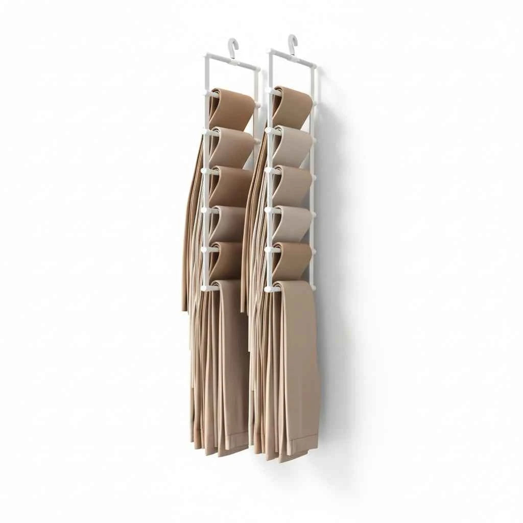 Cintre pour étendoir à linge pliable inox multi-niveaux